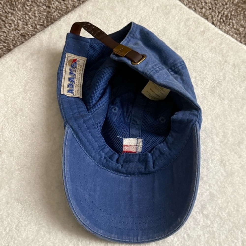 Texas Flag Embroidered Dad Hat Adams Blue Adjustable Strapback Baseball Cap - Picture 5 of 7